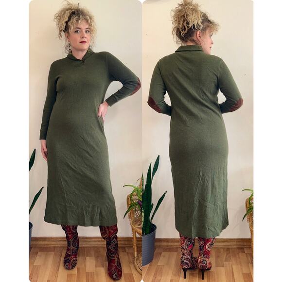 Lauren Ralph Lauren 100% Cotton Midi Dress size L - Picture 4 of 8